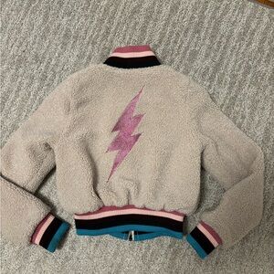 Spiritual Gangster Sherpa bomber jacket